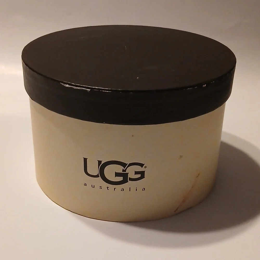UGG  Youth Girls Black With Purple Sequin Earmuffs.